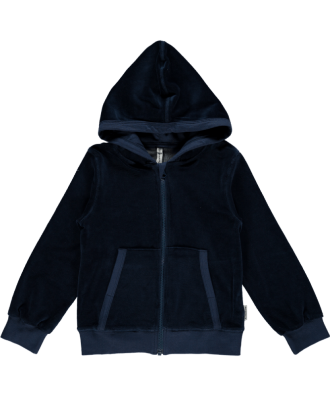 Maxomorra Cardigan Dark Blue velour