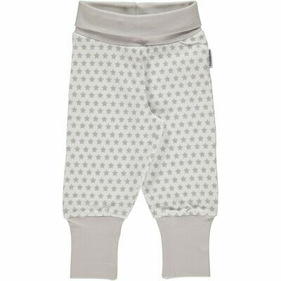 Maxomorra Pants Rib Stars grey small *SALE*