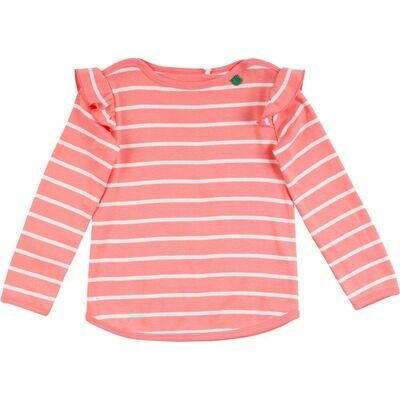 Green Cotton Fred's World Stripe Shirt LS Coral Baby *SALE*