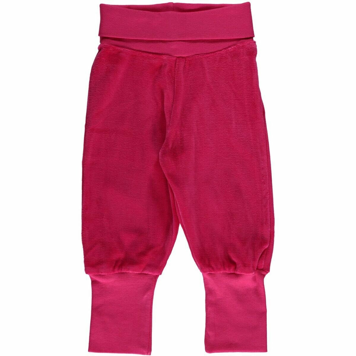 Maxomorra Pants Rib Cerise Velour
