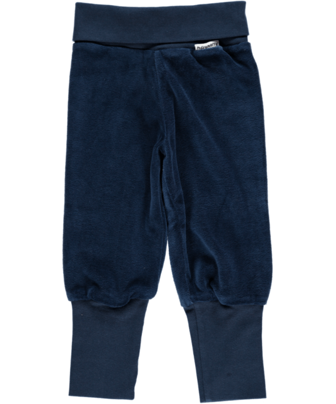 Maxomorra Pants Rib Dark Blue Velour *SALE* Maxomorra Pants Rib Dark Blue Velour *SALE*