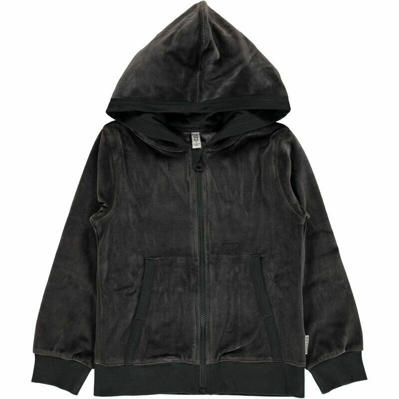 Maxomorra Cardigan Dark Grey velour *SALE* Maxomorra Cardigan Dark Grey velour *SALE*