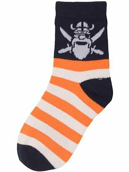 Danefae Socken Orange/off white Skipper