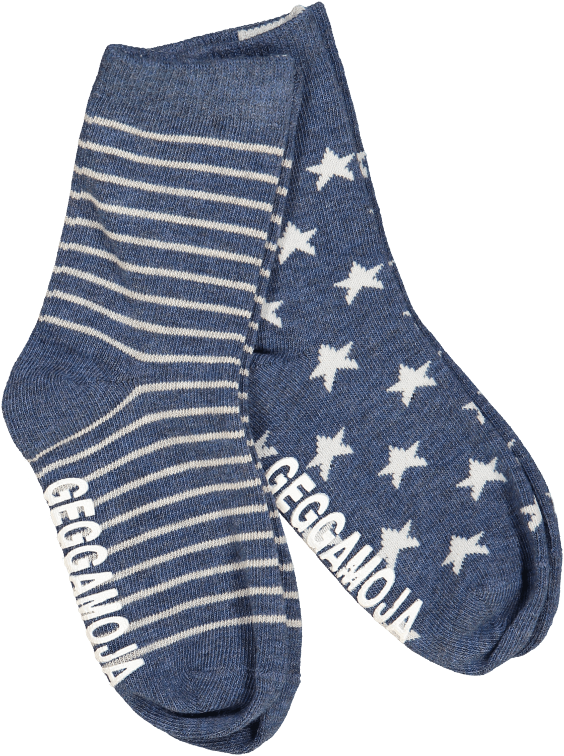 Geggamoja 2-Pack Socks Stripes&Stars Marin
