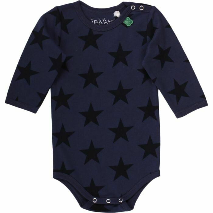 Green Cotton Fred's World Body LS Star Dark Blue