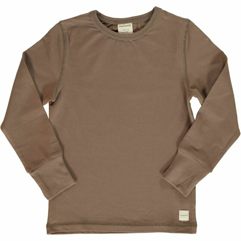Maxomorra Shirt LS Solid Mole