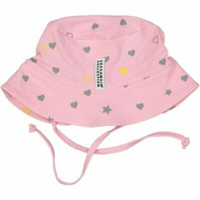 Geggamoja Sunny Hat Pink Heart