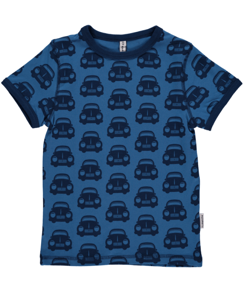 Maxomorra Shirt SS Cars Blue  - Der Klassiker