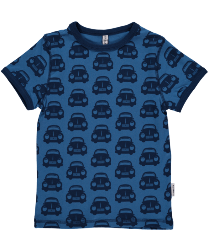 Maxomorra Shirt SS Cars Blue  - Der Klassiker
