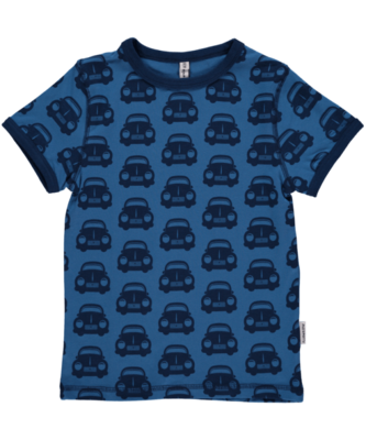 Maxomorra Shirt SS Cars Blue - Der Klassiker