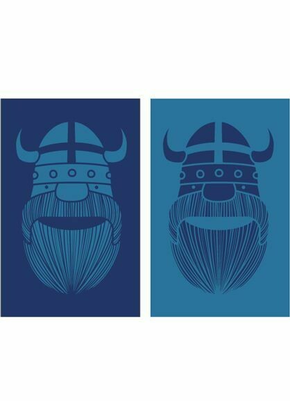 Danefae Towel Warm Indigo/Dusty Blue ERIK