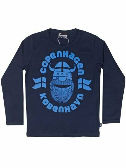 Danefae Langarmshirt Basic LS X Navy Erik CPH