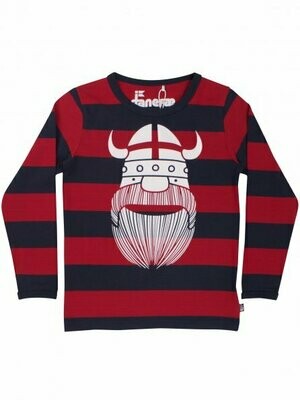 Danefae Langarmshirt Sophus Tee Red/Navy ERIK