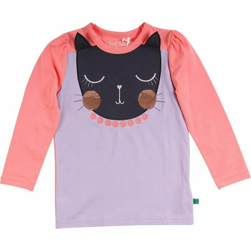Green Cotton Fred's World Cats LS Shirt Lavender *SALE*