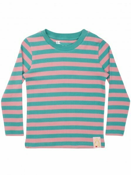 Danefae Langarmshirt Shy Pink / Abyss Green