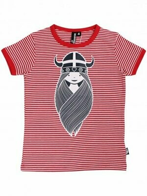 Danefae T-Shirt Rainbow Ringer X Red/Chalk Freja