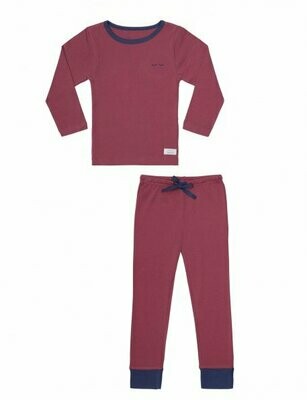 Snork Pyjama LS Vintage Red