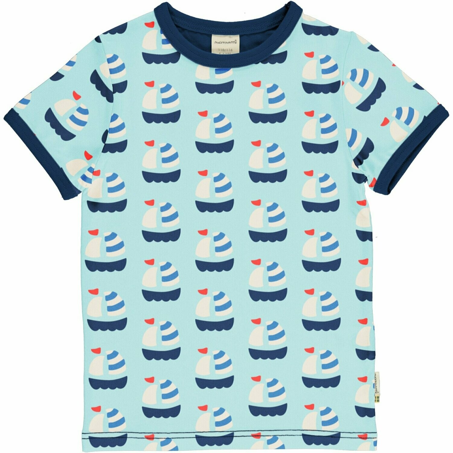 Maxomorra Shirt SS Sailboat