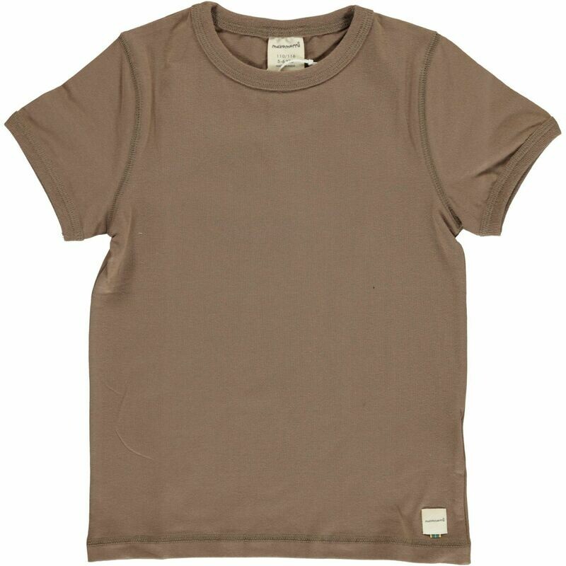 Maxomorra Shirt SS Solid Mole *SALE*