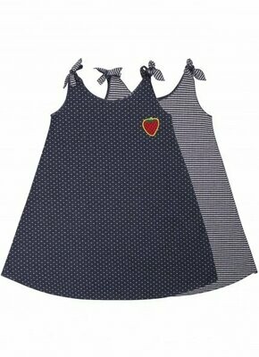 Danefae Pudle Dress Navy/Off white DOTS