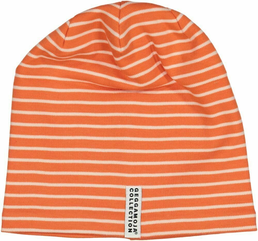 Geggamoja Mütze Fleece Orange/Beige