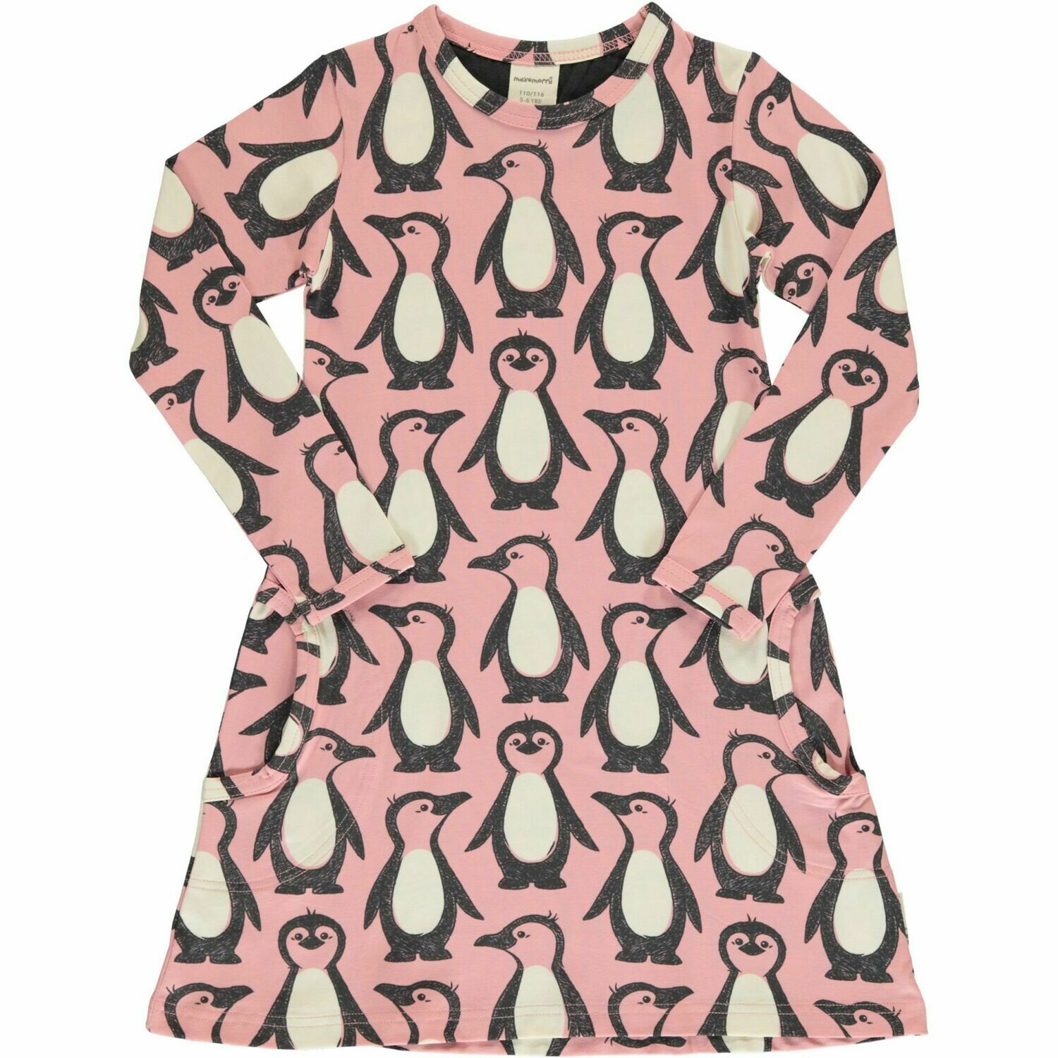 Maxomorra Dress LS Penguin Family *SALE*