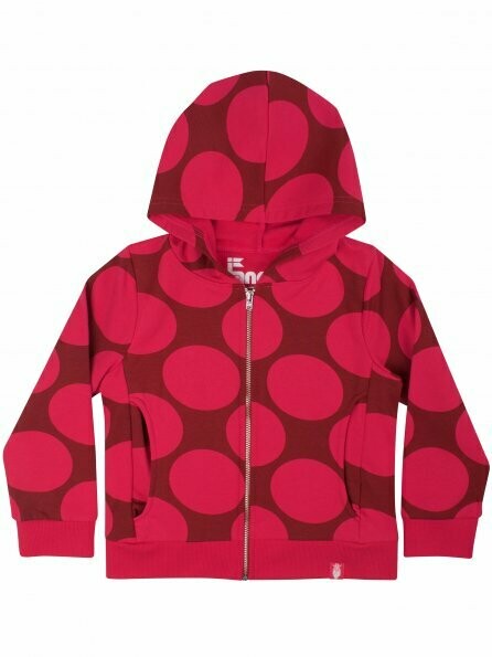 Danefae Zip N'Roll Hoodie Love Pink Dots