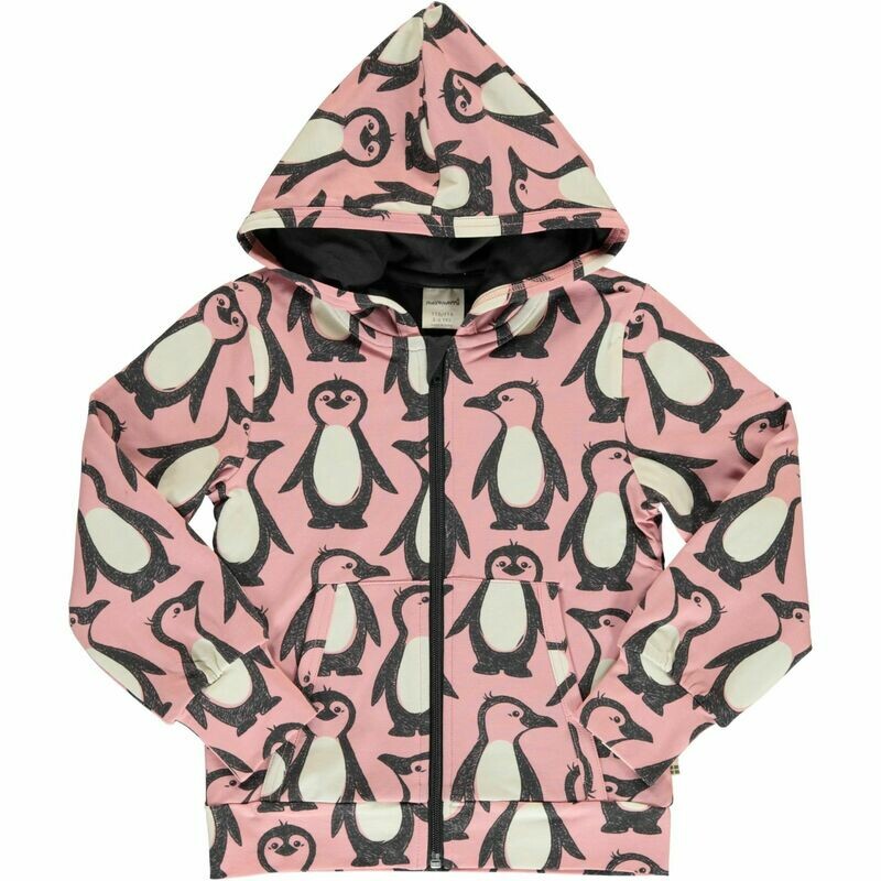 Maxomorra Cardigan Hood Penguin Family