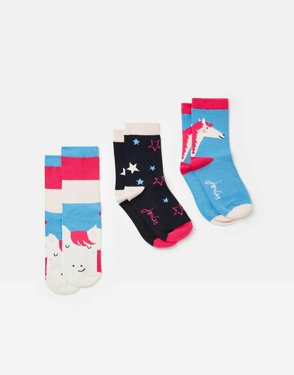 Tom Joule Bamboo Socken Multihorse  3Pair Pack