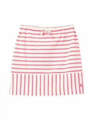 Tom Joule Jersey Skirt Stripes Pink/White