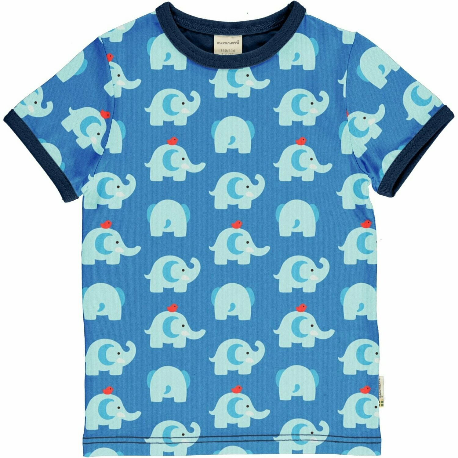 Maxomorra Shirt SS Elephant Friends