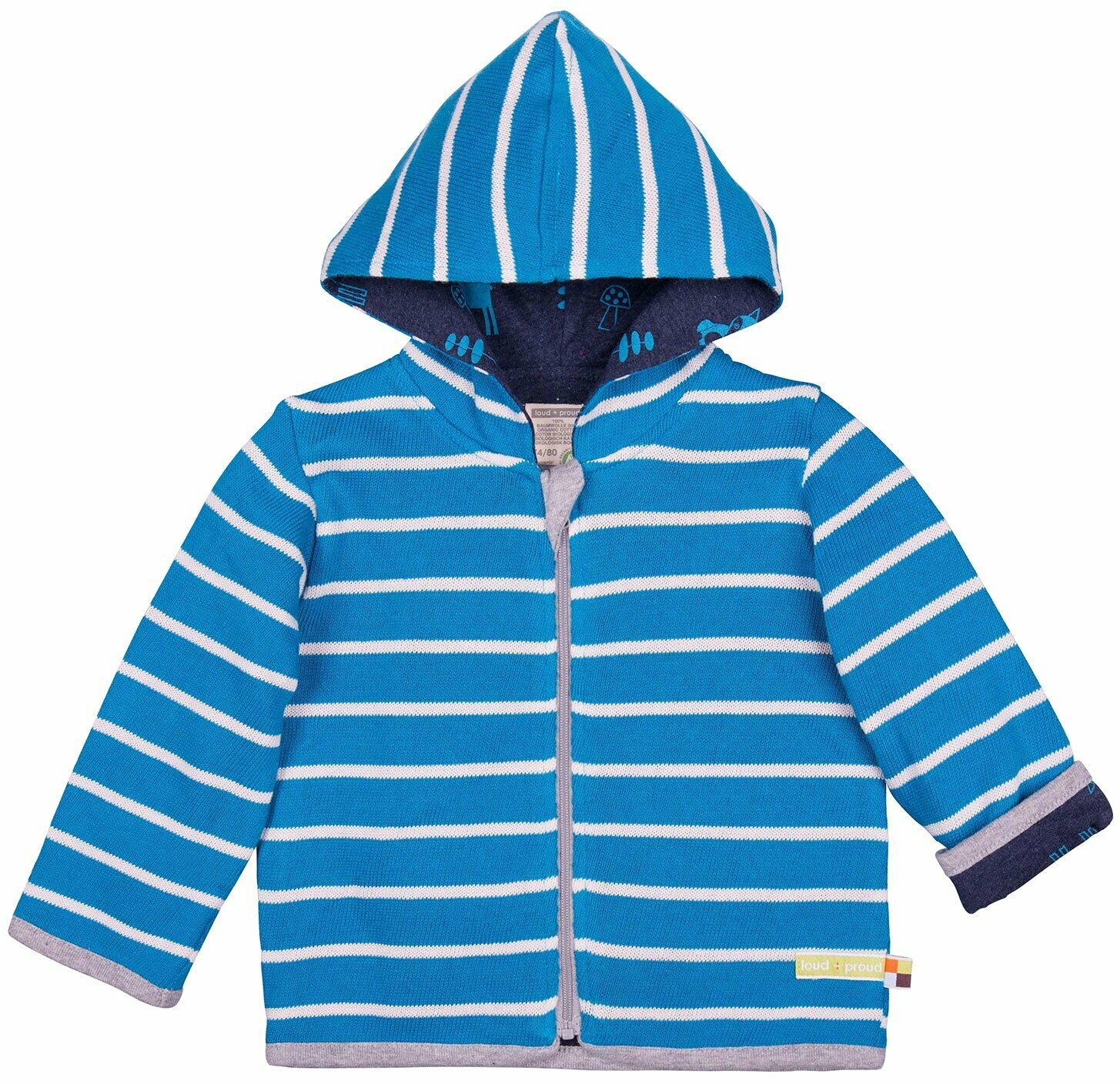 Loud & Proud Wendejacke Strick Petrol