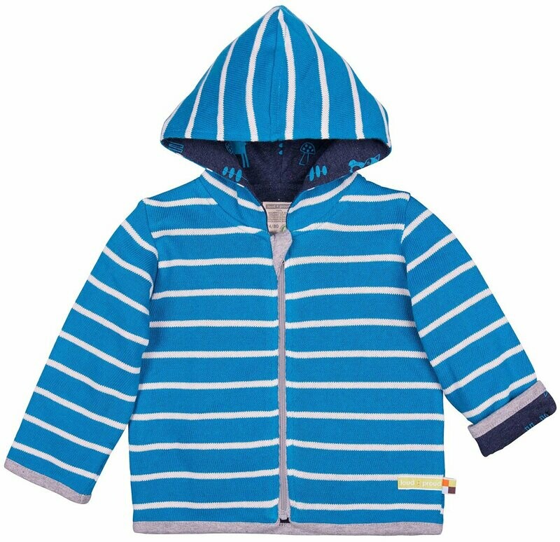 Loud & Proud Wendejacke Strick Petrol