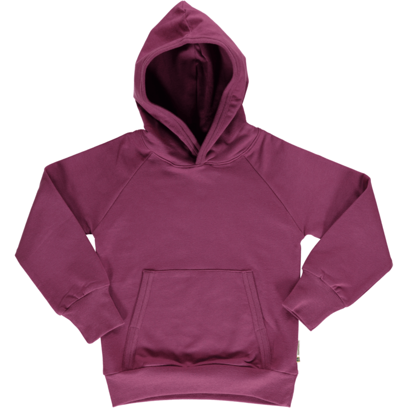 Maxomorra Hoodie Sweat LS Plum *SALE*