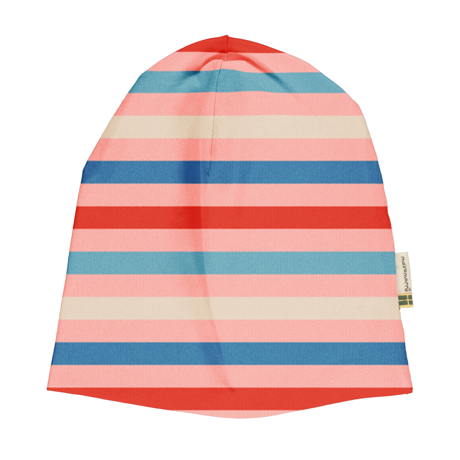 Maxomorra Mütze Stripe Blossom Blue