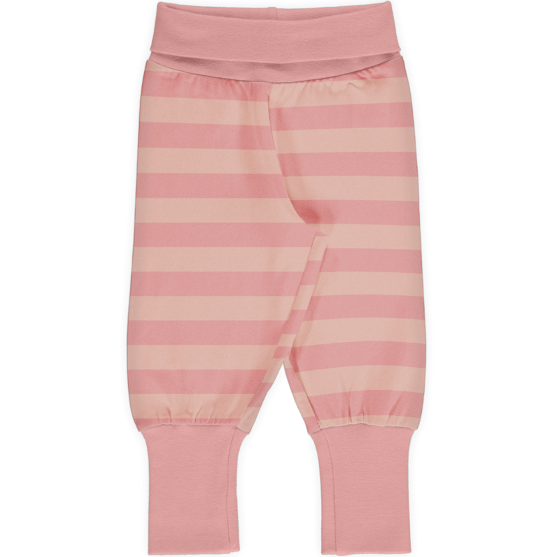 Maxomorra Pants Rib Stripe Dusty Rose *SALE*