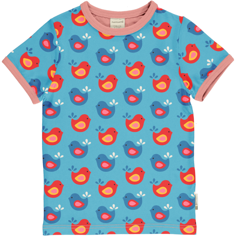 Maxomorra Shirt SS Bright Birds *SALE*