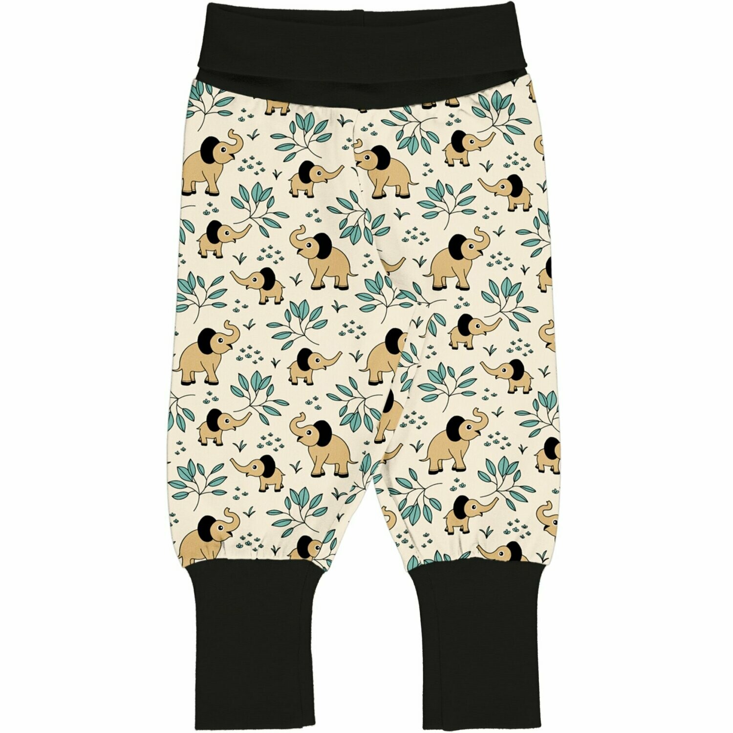 Meyadey by Maxomorra Pants Rib Elephant Garden