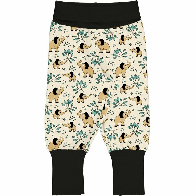 Meyadey by Maxomorra Pants Rib Elephant Garden