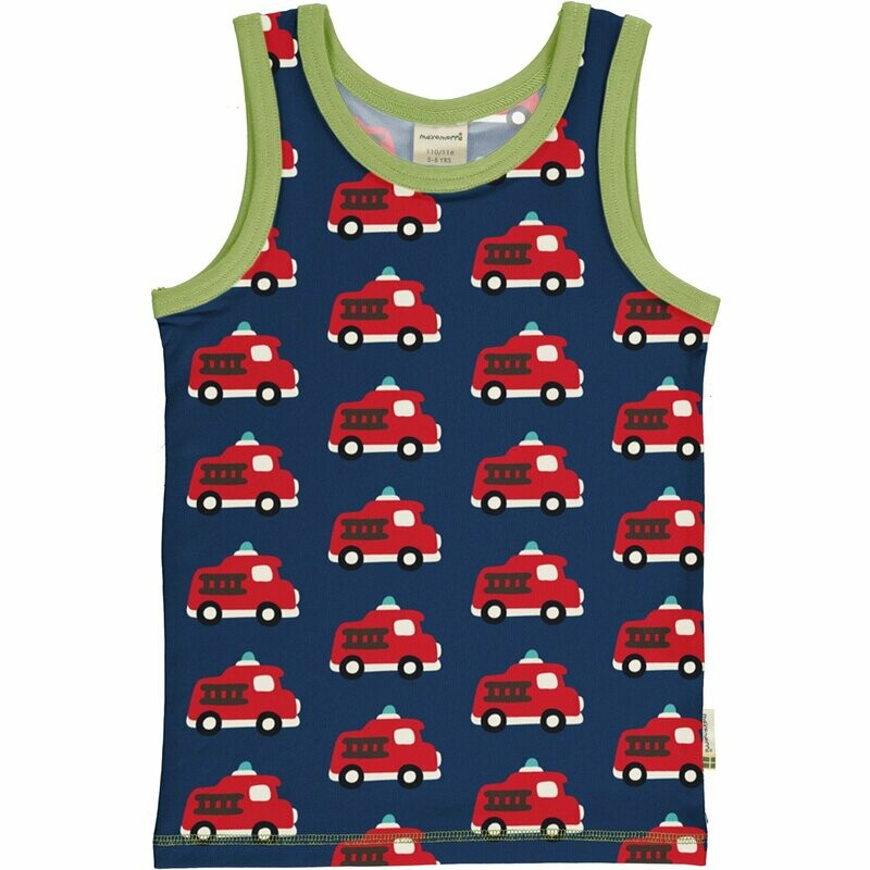 Maxomorra Tank Top Fire Trucks