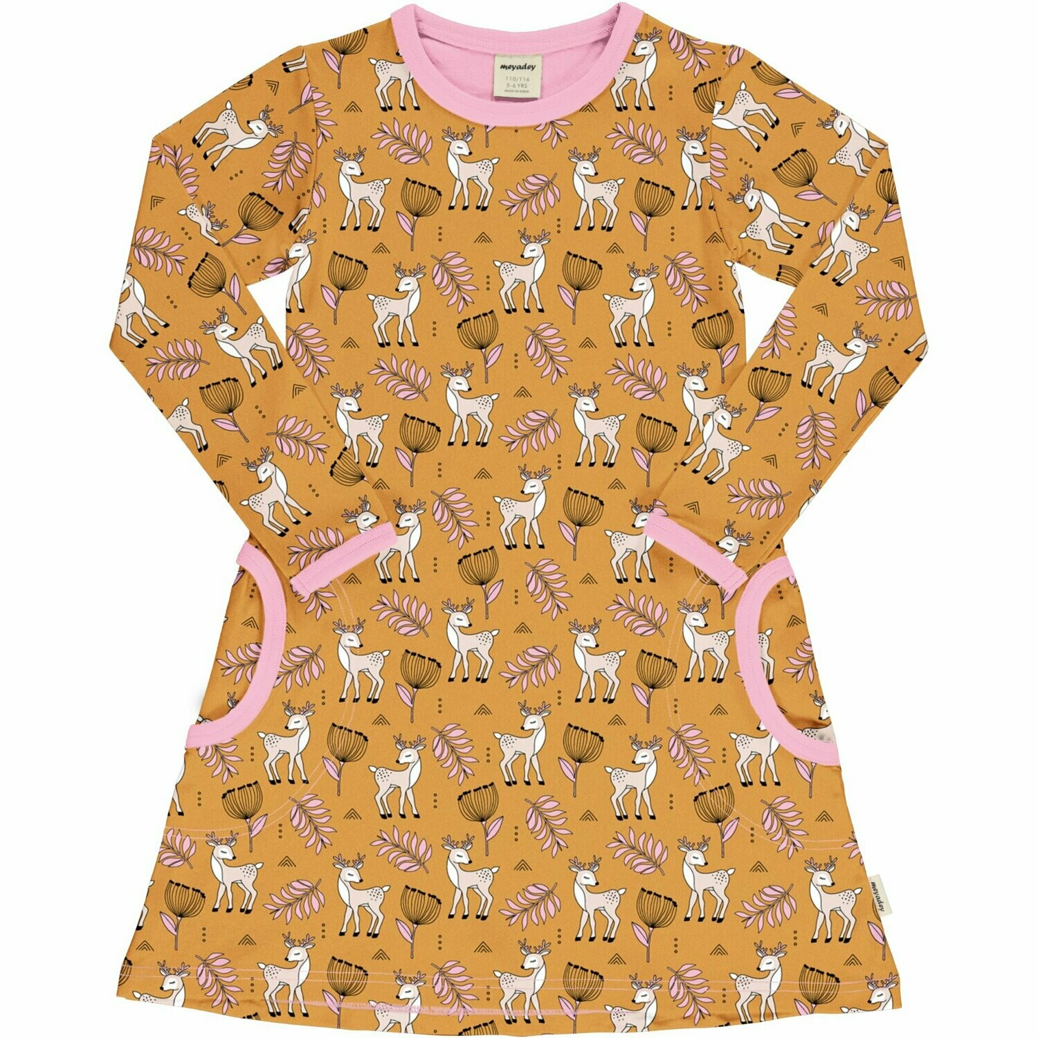 Meyadey by Maxomorra Dress LS Poppy Deer