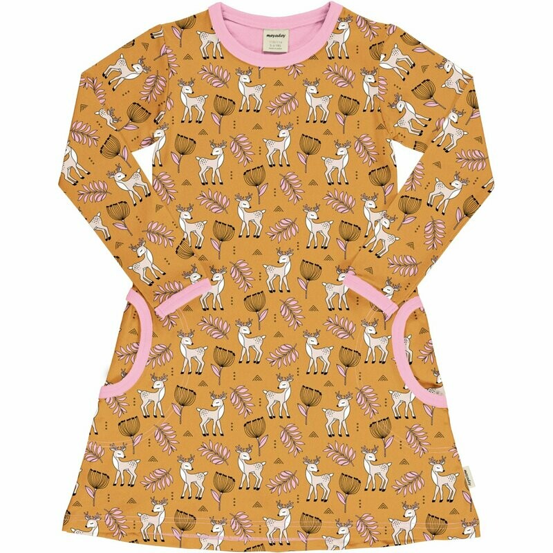 Meyadey by Maxomorra Dress LS Poppy Deer