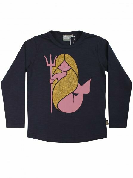 Danefae Langarmshirt Organic  Navy Mermaid