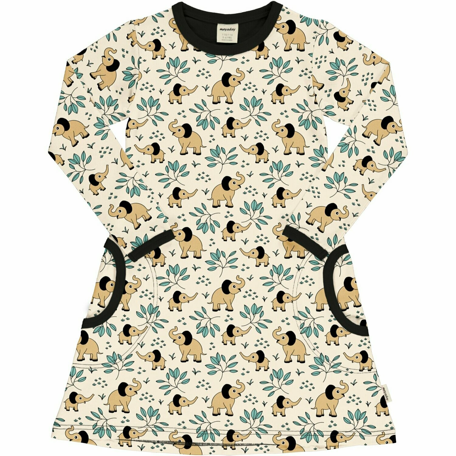 Meyadey by Maxomorra Dress LS Elephant Garden *SALE*