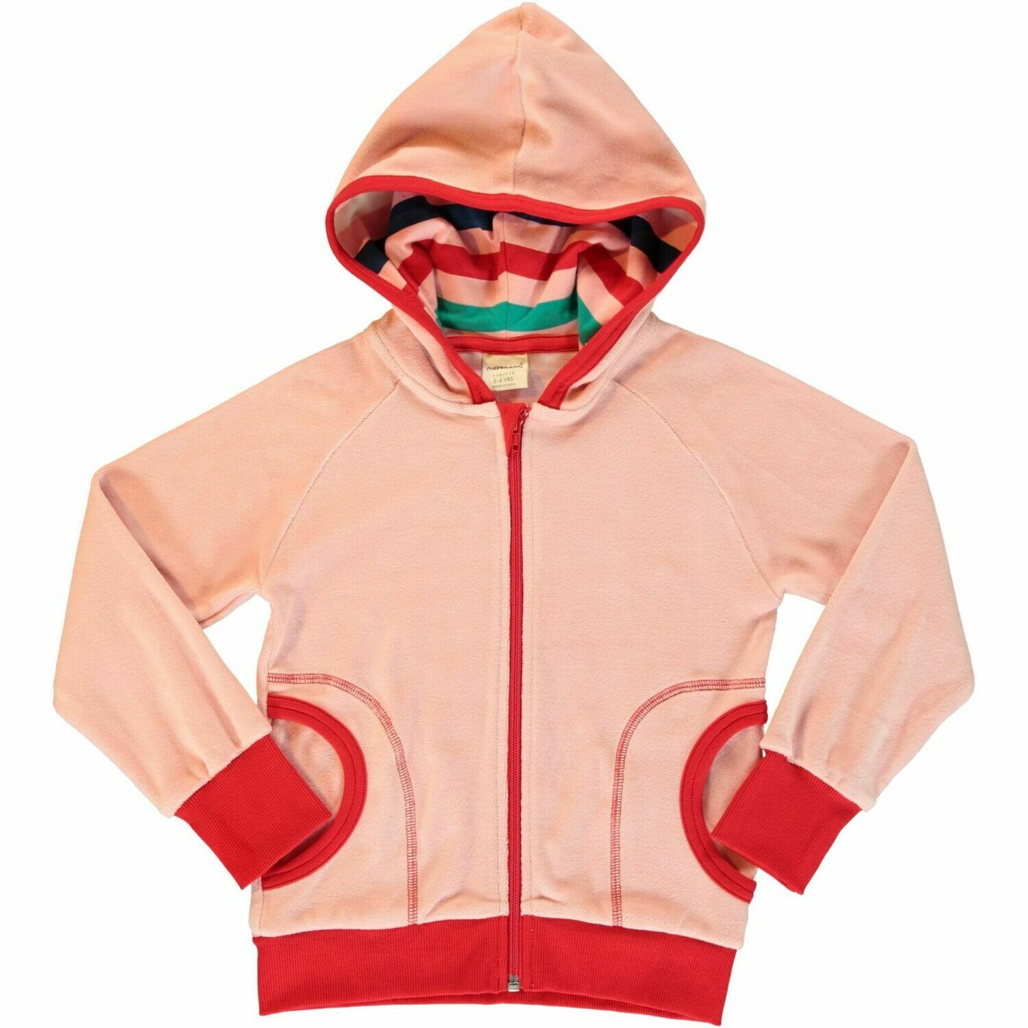 Maxomorra Cardigan Hood Velour Blossom *SALE*
