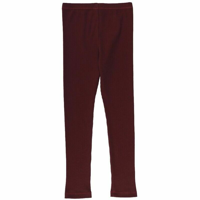 Green Cotton Müsli Cozy Rib Legging Truffle