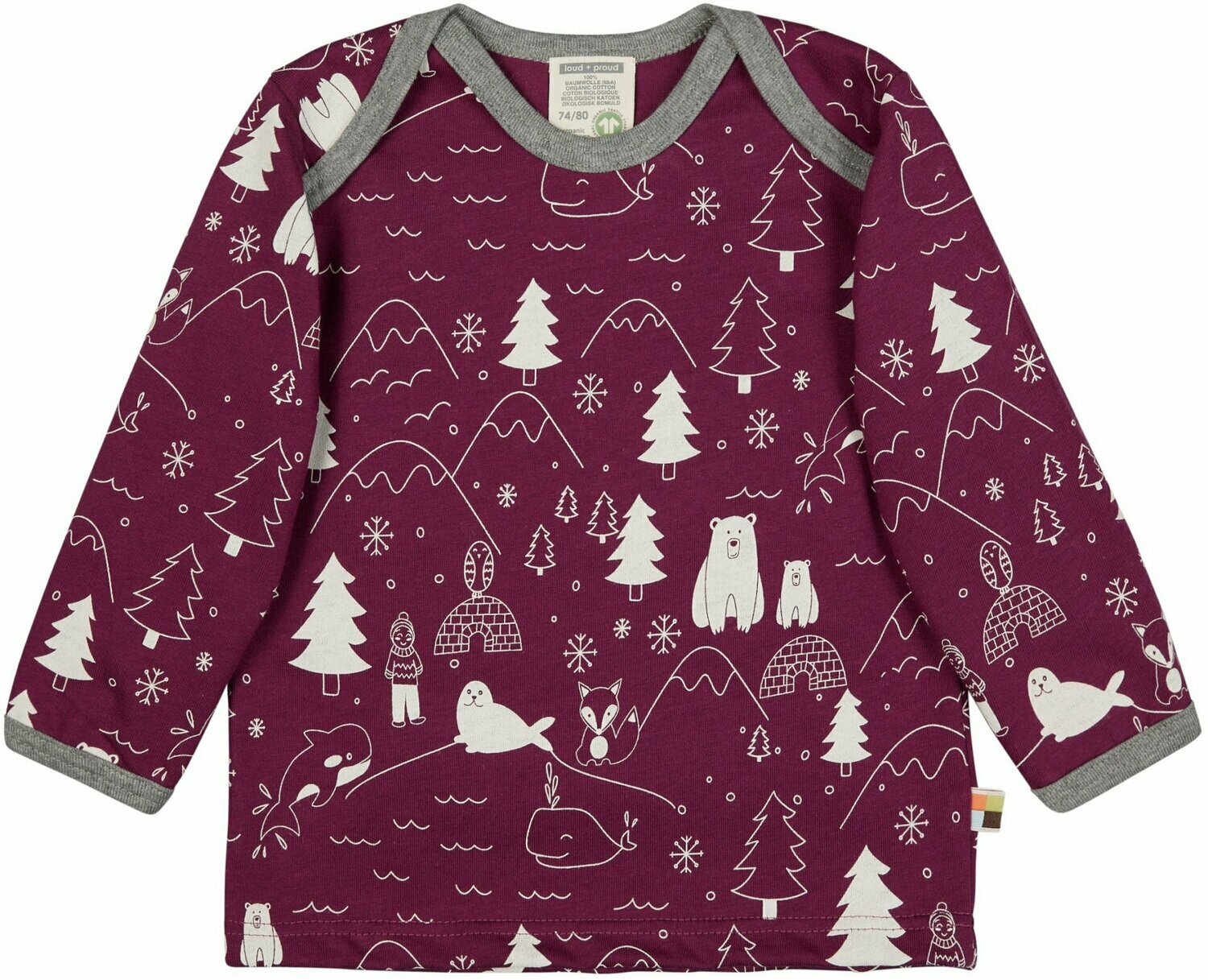 Loud and Proud Shirt LS Plum Winter