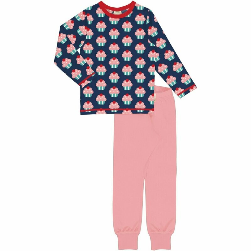 Maxomorra Pyjama LS Cupcake Rose *SALE*