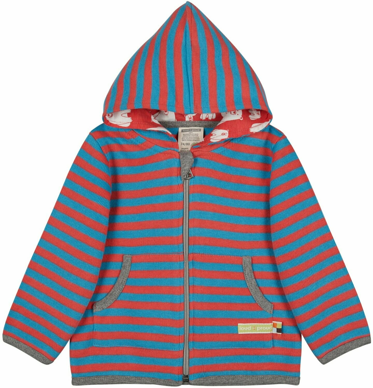 Loud + Proud Jacke Ringel Aqua/Melon