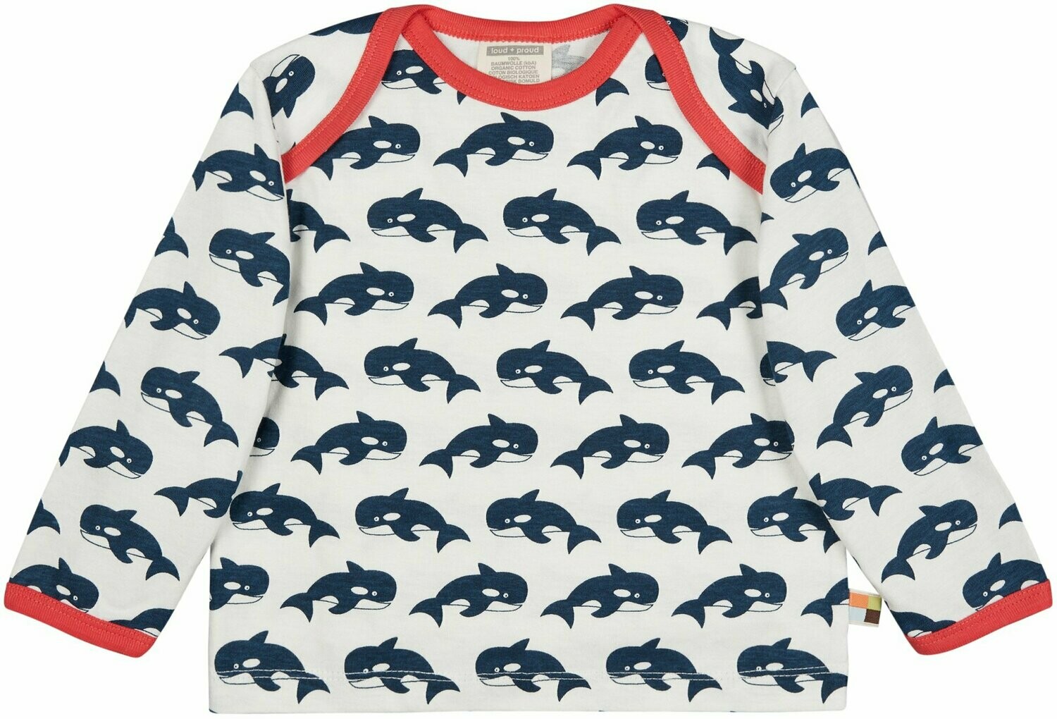 Loud + Proud Shirt LS Druck Ultramarin Wal